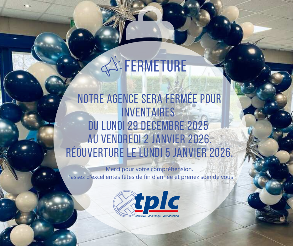 Fermeture pour inventaires