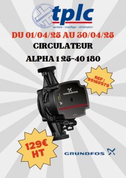 CIRCULATEUR ALPHA 1 25-40 180